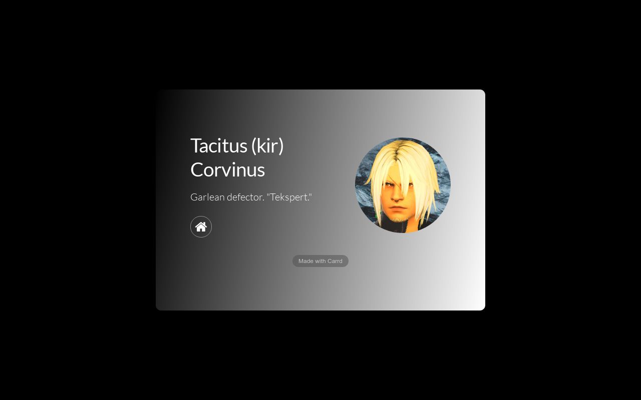 Carrd profile picture for @tacitus